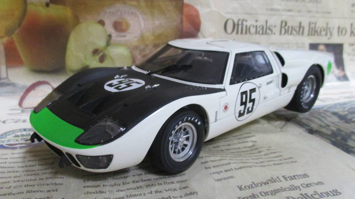 ☆激レア絶版★EXOTO*1/18*1966 Ford GT40 MkII #95 Holman & Moody 1966 Daytona 24h*フォード