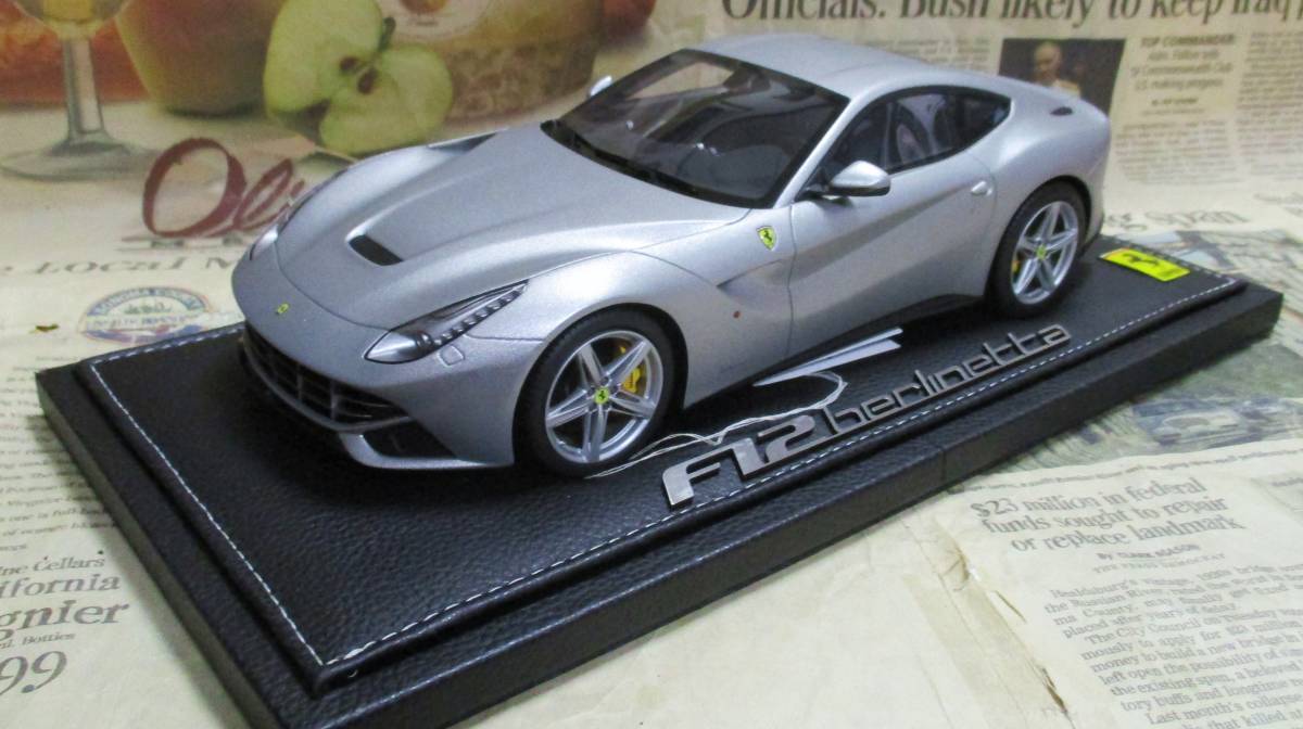 【公式ショップ】 ☆絶版*世界80台☆MR*1/18*Ferrari マットアルミニウム*フェラーリ≠BBR Berlinetta F12 BBR