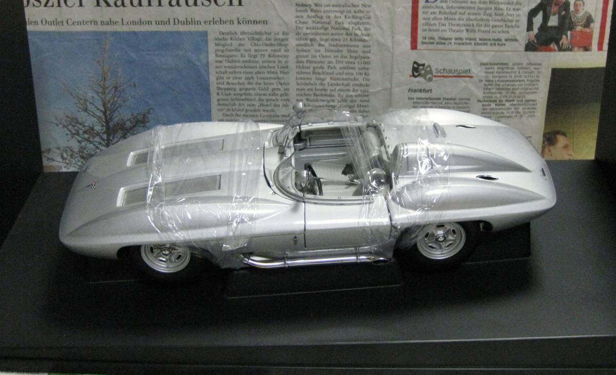 *激レア絶版*AUTOart*1/18*1959 Chevrolet Corvette Stingray Racer シルバー≠EXOTO_画像3