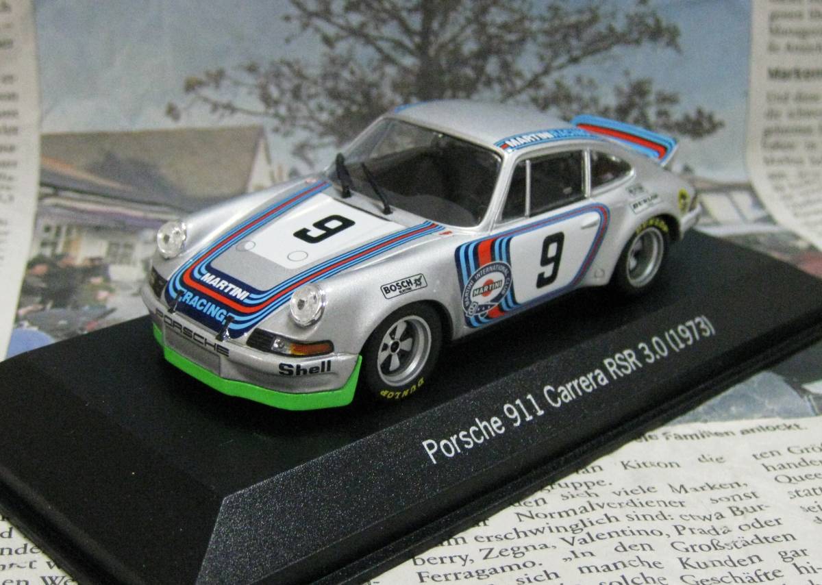 ☆激レア絶版*ポルシェ特注*Minichamps PMA*1/43*Porsche 911 Carrera RSR 3.0 #9 Martini 1973 Vallelunga 6h