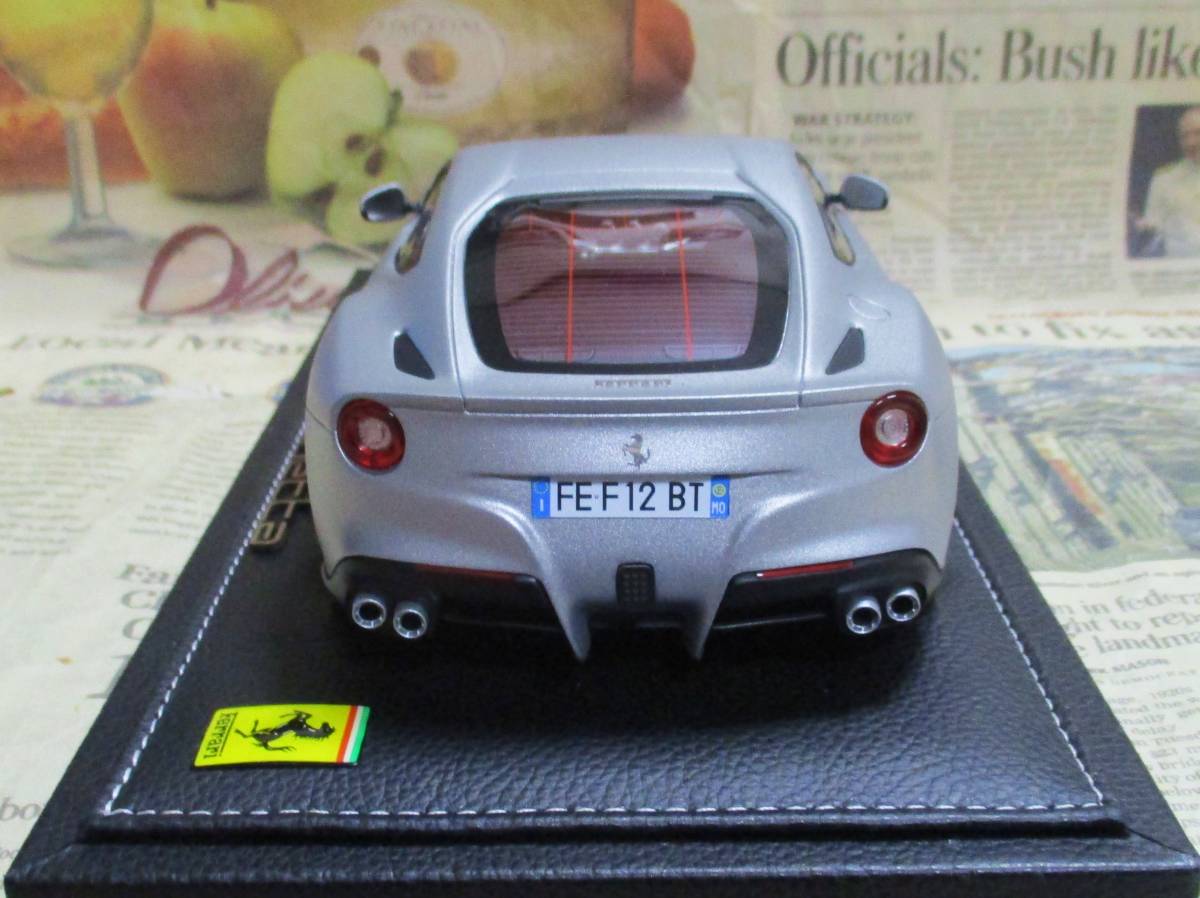 ☆絶版*世界80台☆MR*1/18*Ferrari F12 Berlinetta マットアルミニウム*フェラーリ≠BBR_画像3