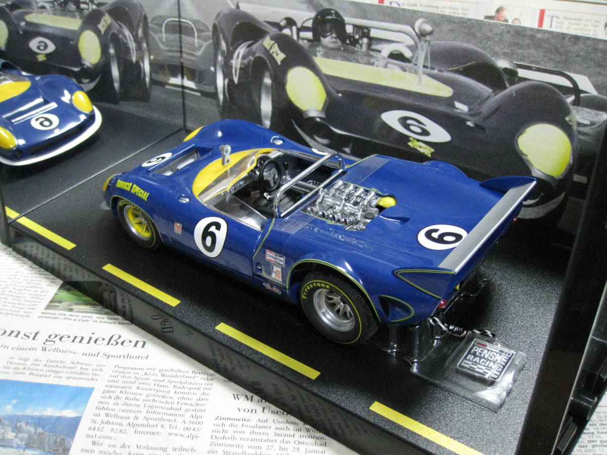 * super-rare out of print *GMP*1/18*1967 Lola T70 Spyder #6*Mark Donohue* roller ≠EXOTO