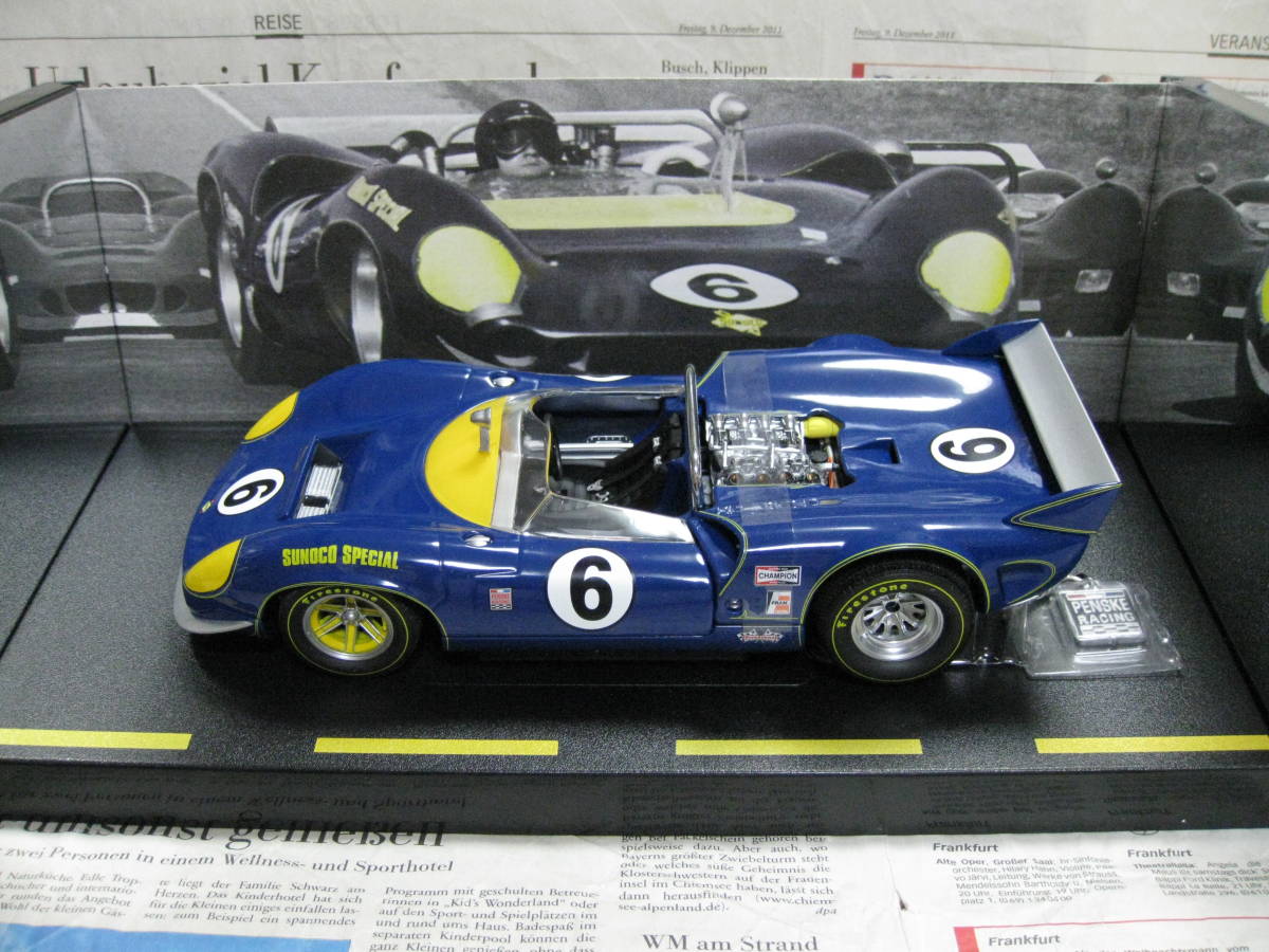 * super-rare out of print *GMP*1/18*1967 Lola T70 Spyder #6*Mark Donohue* roller ≠EXOTO