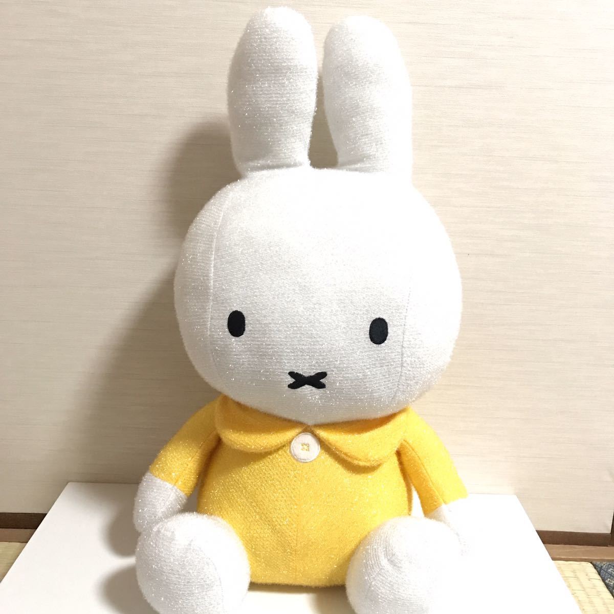 ミッフィー【DickBruna】ブルーナ miffy 特大ぬいぐるみ ラメ仕様 お座り