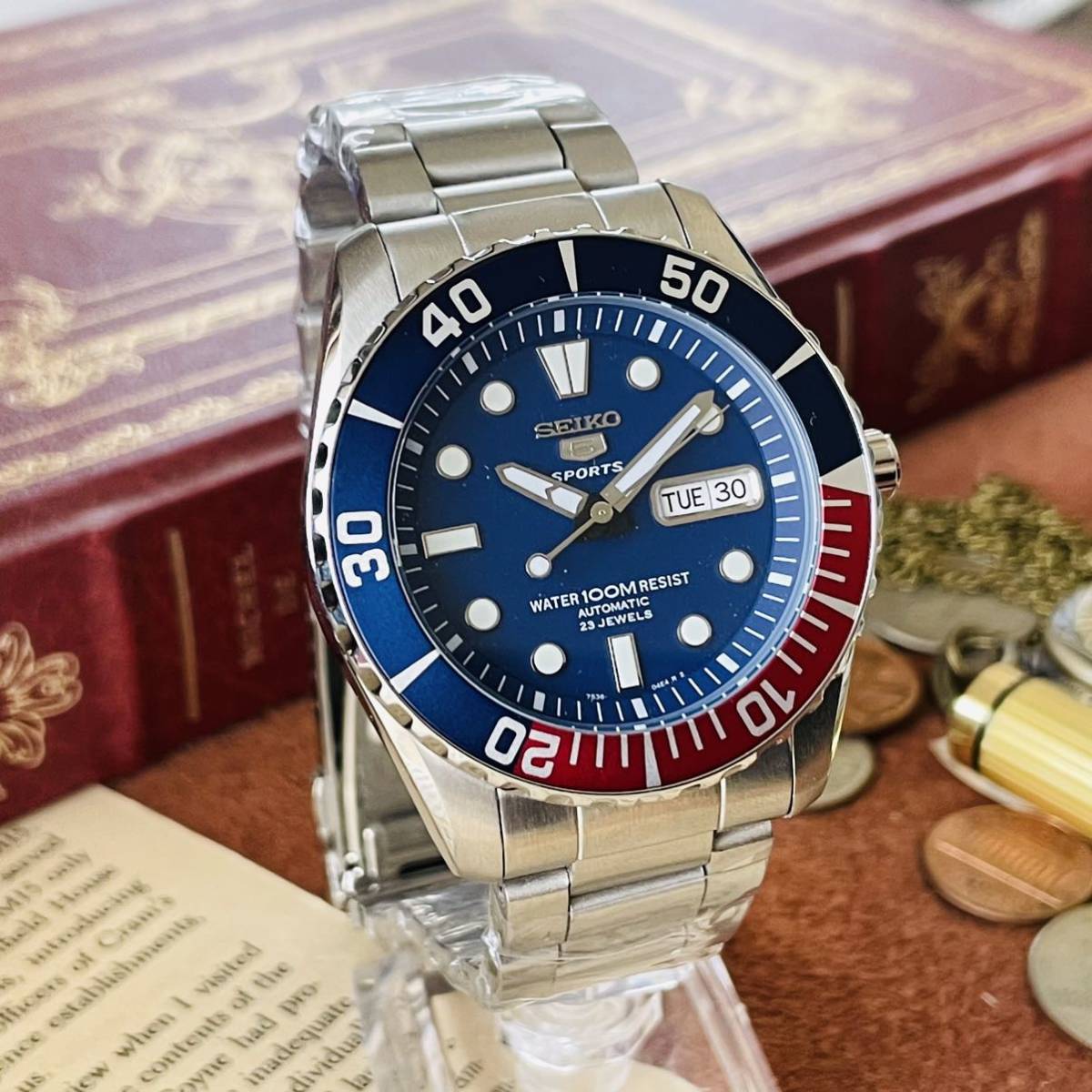 カッコイイ Seiko5 Sports セイコー メンズ腕時計 機械式自動巻き 裏スケルトン アンティークウォッチ 青 ペプシカラー 43 M01 Product Details Yahoo Auctions Japan Proxy Bidding And Shopping Service From Japan カッコイイ Seiko5 Sports セイコー メンズ腕時計 機械式自動巻き 裏スケルトン アンティークウォッチ 青 ペプシカラー 43 M01 Product Details Yahoo Auctions Japan Proxy Bidding And Shopping Service From Japan