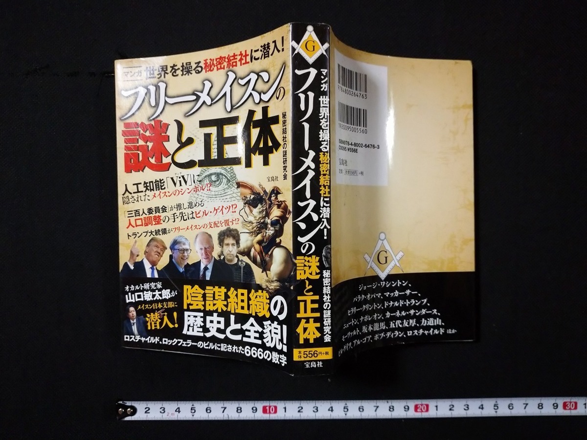 ｆ○　マンガ　フリーメイスンの謎と正体　秘密結社の謎研究会・著　2017年　第1刷　宝島社　/K01_画像1