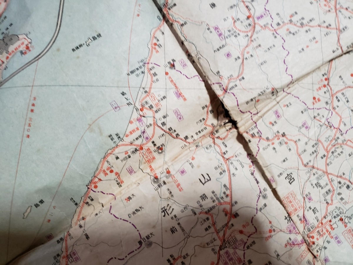 ｈ▲　大正期地図　鉄道省校閲 大日本旅行地図(東部) 名所名物民謡案内 　大正16年　東京日日新聞　/ｎ01-9_画像3