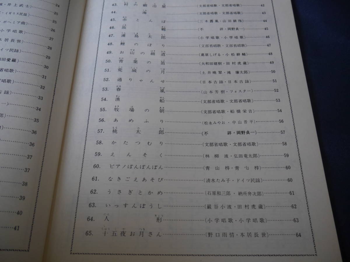 こどものための童謡唱歌ピアノ曲集　長谷川千代　新興楽譜出版社　昭和54年_画像4