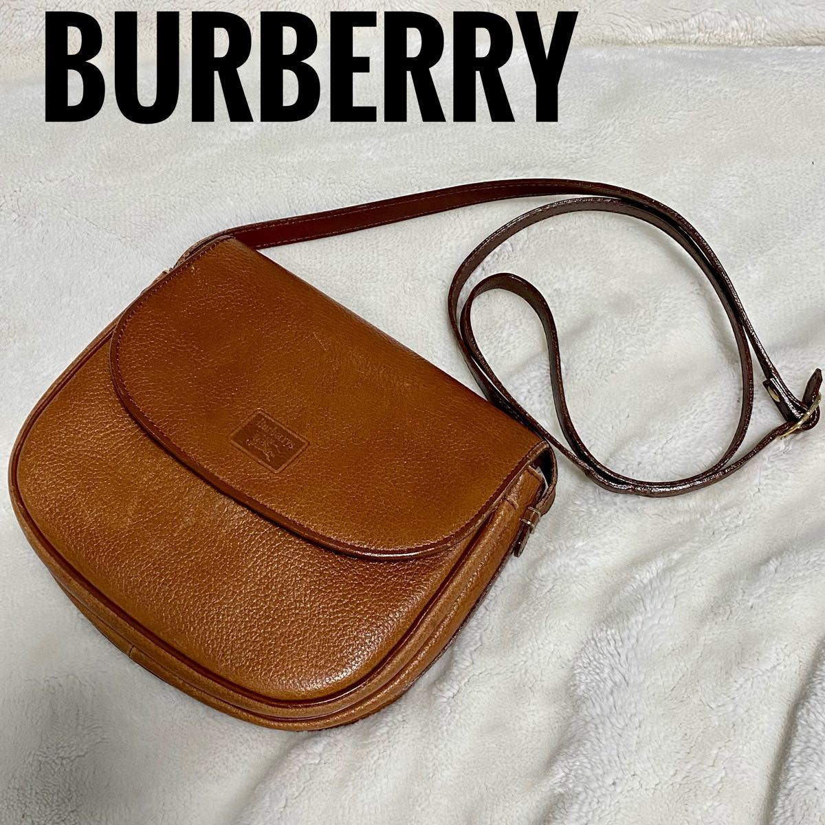 高い素材 【極美品】Burberry ミニショルダーバッグ シャドーホース 茶 ビンテージ - ショルダーバッグ
