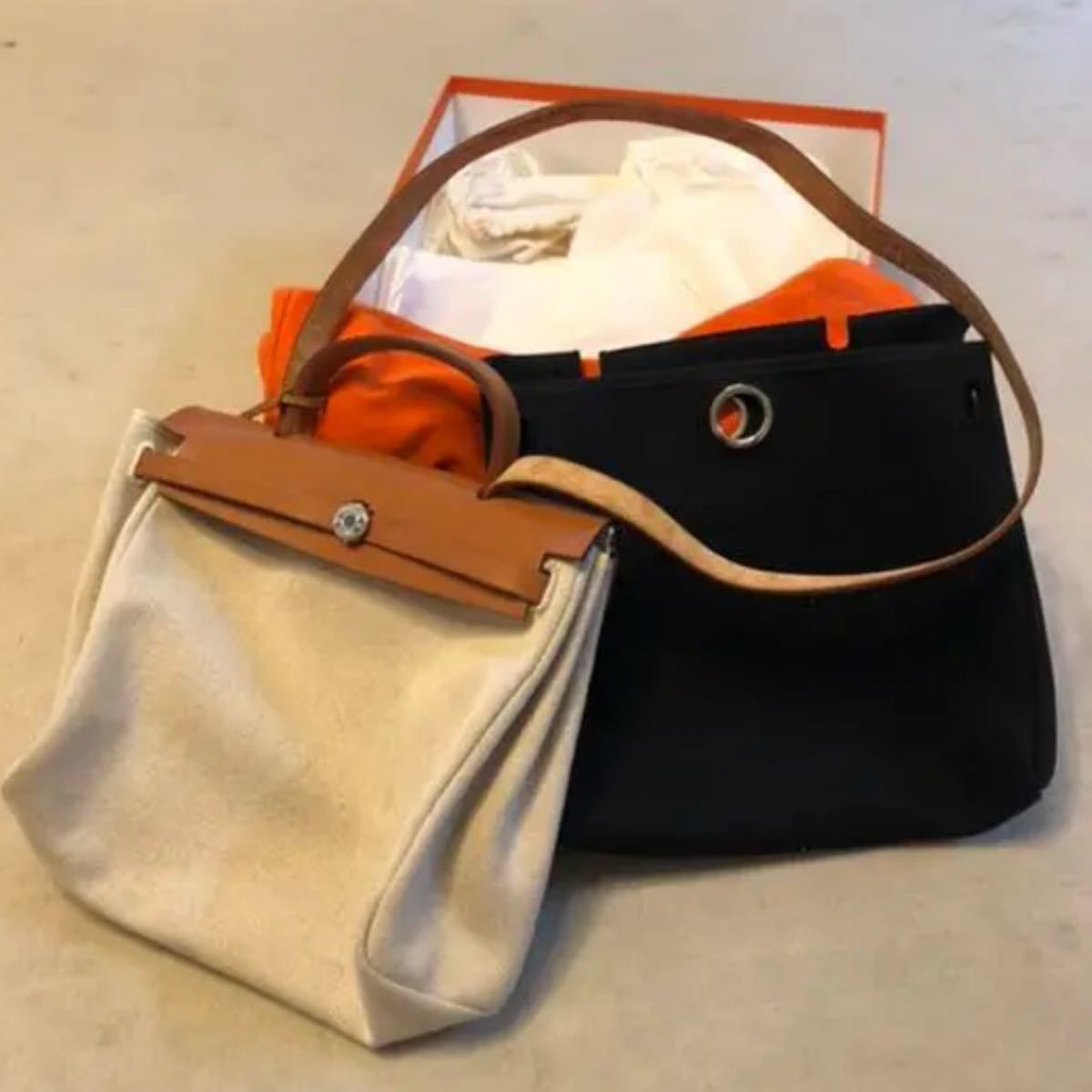 お買い得商品 トートバッグ-再燃中!エルメス エールバッグ キャンパス 買取り実績 正規品 エルメス エールバック30 紺 ショルダーバッグ