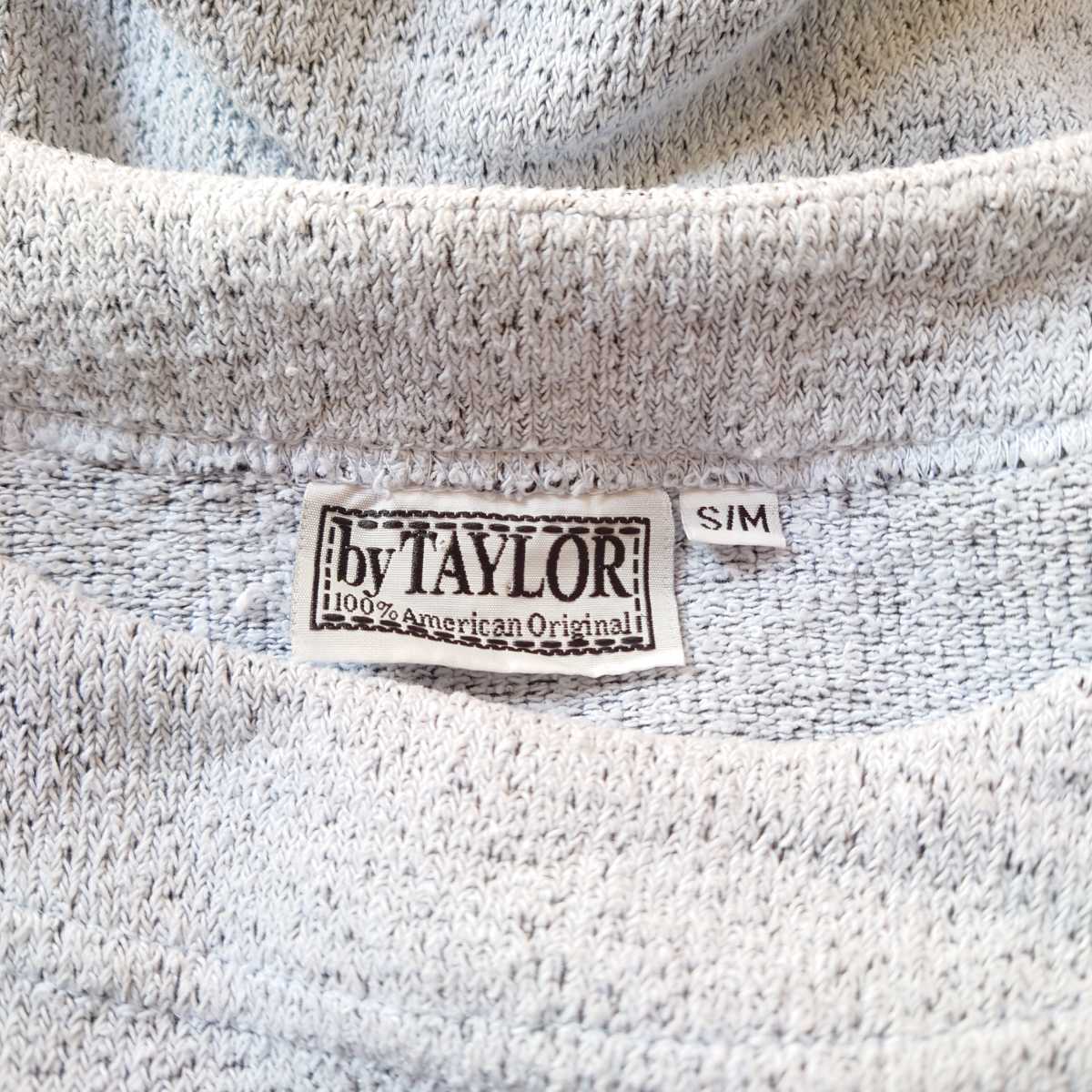 USA製　パイルスウェット　古着　byTAYLOR パイル地　ホワイト　/N5648_画像4