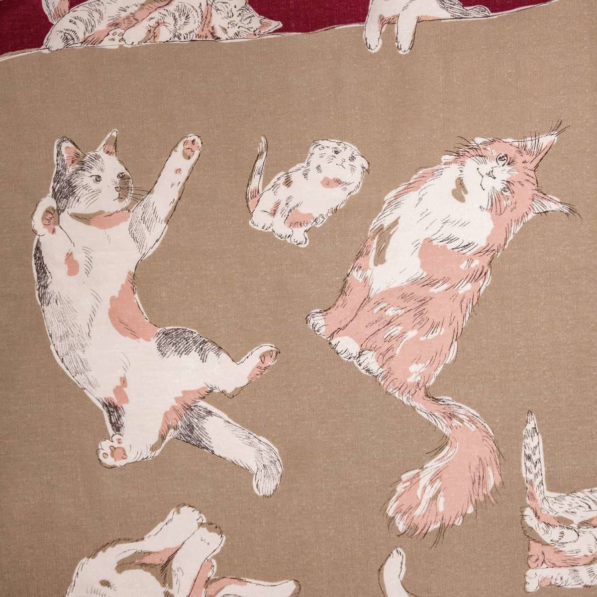  two four width ( approximately 97cm) furoshiki cotton 100% Cat's tsu cat pattern 