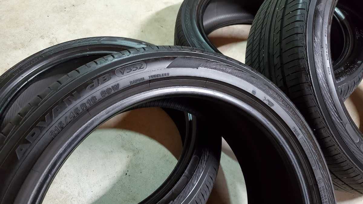 【即発送可能】 YOKOHAMA ADVAN dB V552 215/45R18 89W 【215/45-18】 【新品Tire】 サマータイヤ ヨコハマ タイヤ アドバン デシベル V552 【個人宅配送OK】 - サマータイヤ・タイヤホイールセット(単品・セット)