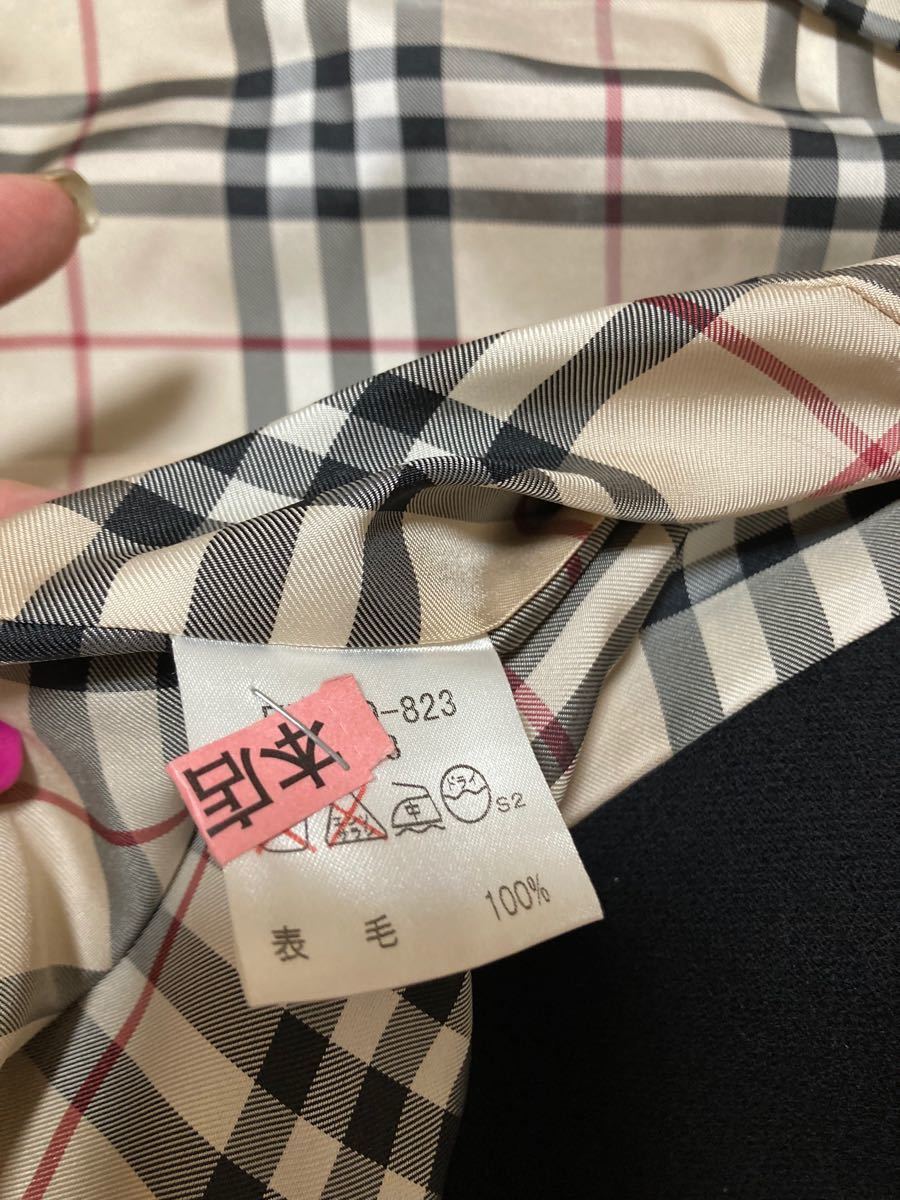 雑誌掲載 BURBERRY バーバリー ブルーレーベル ウールコート 38