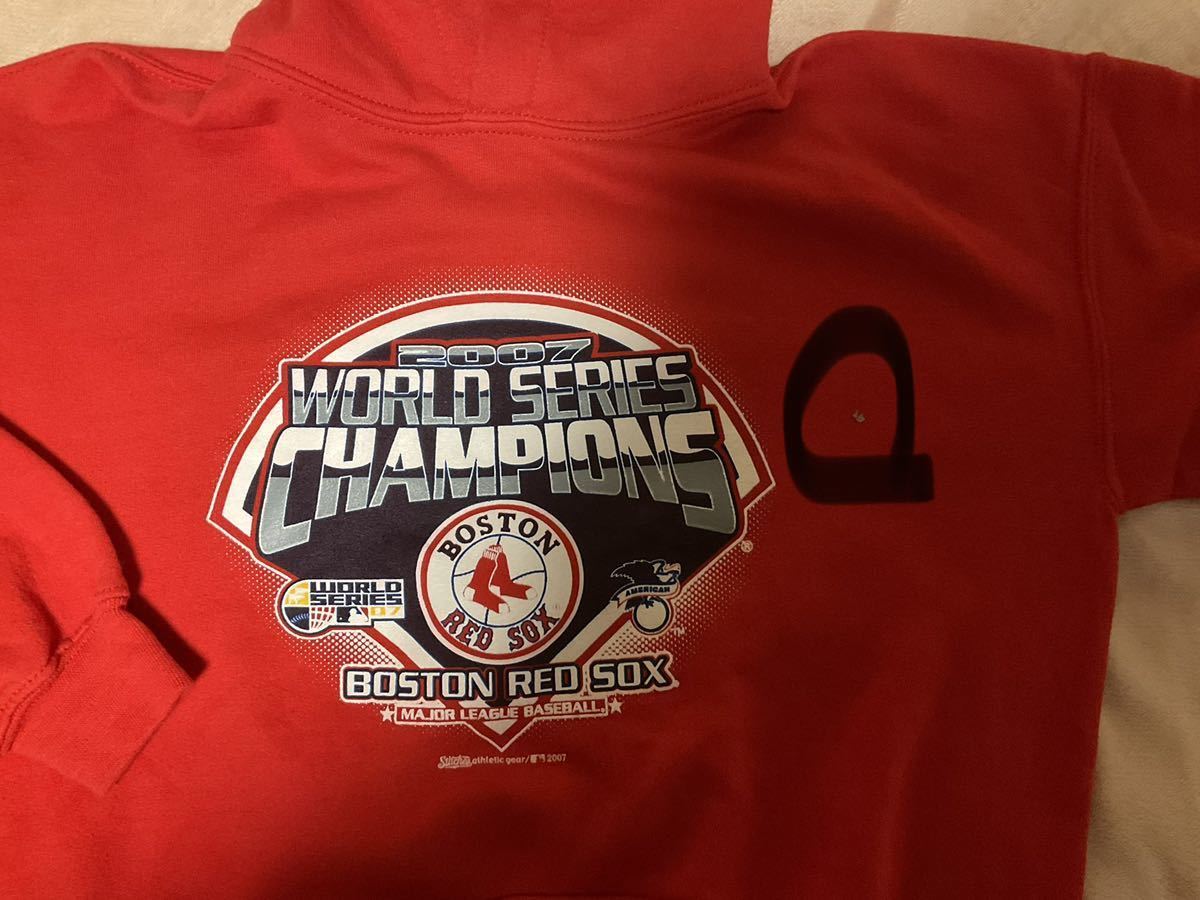 ボストンレッドソックス 子供用スウェットパーカー Tシャツ付き 未使用品 GILDAN製 ニューエラニット帽 Boston Redsox NFL ペイトリオッツ