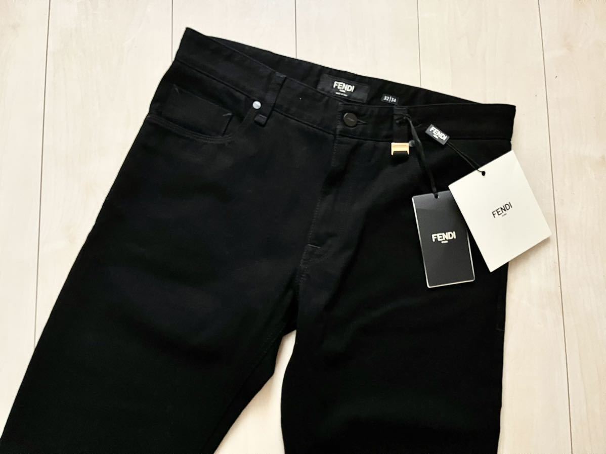 21-22AW】【新品】FENDI フェンディ ブラックデニム ジーンズ 黒