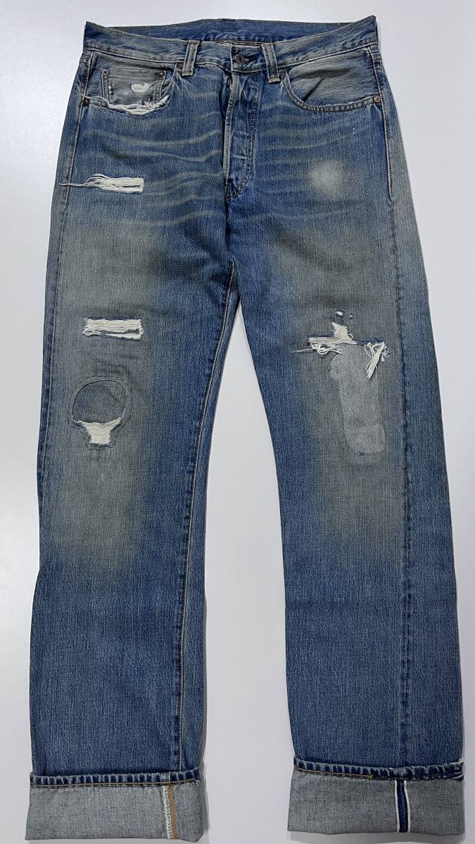 送料込み LEVI'S VINTAGE CLOTHING ダメージ加工 1947年 501XX 送料込み LEVI'S VINTAGE CLOTHING ダメージ加工 1947年 501XX