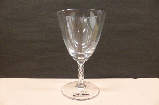 ★未使用保管品★　ラリック 　クリスタルガラス　LALIQUE　Crystal ゲブヴィレール ワイングラス　高さ12.5cm Guebwiller　①_画像5
