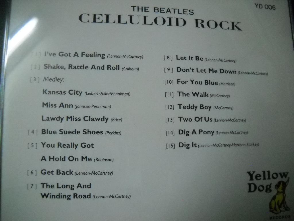 ★THE BEATLES CELLULOID ROCK CD マニア コレクター ビートルズ セッション 別テイク音源 STEREO スゴモリ お家 音楽 鑑賞★_画像2