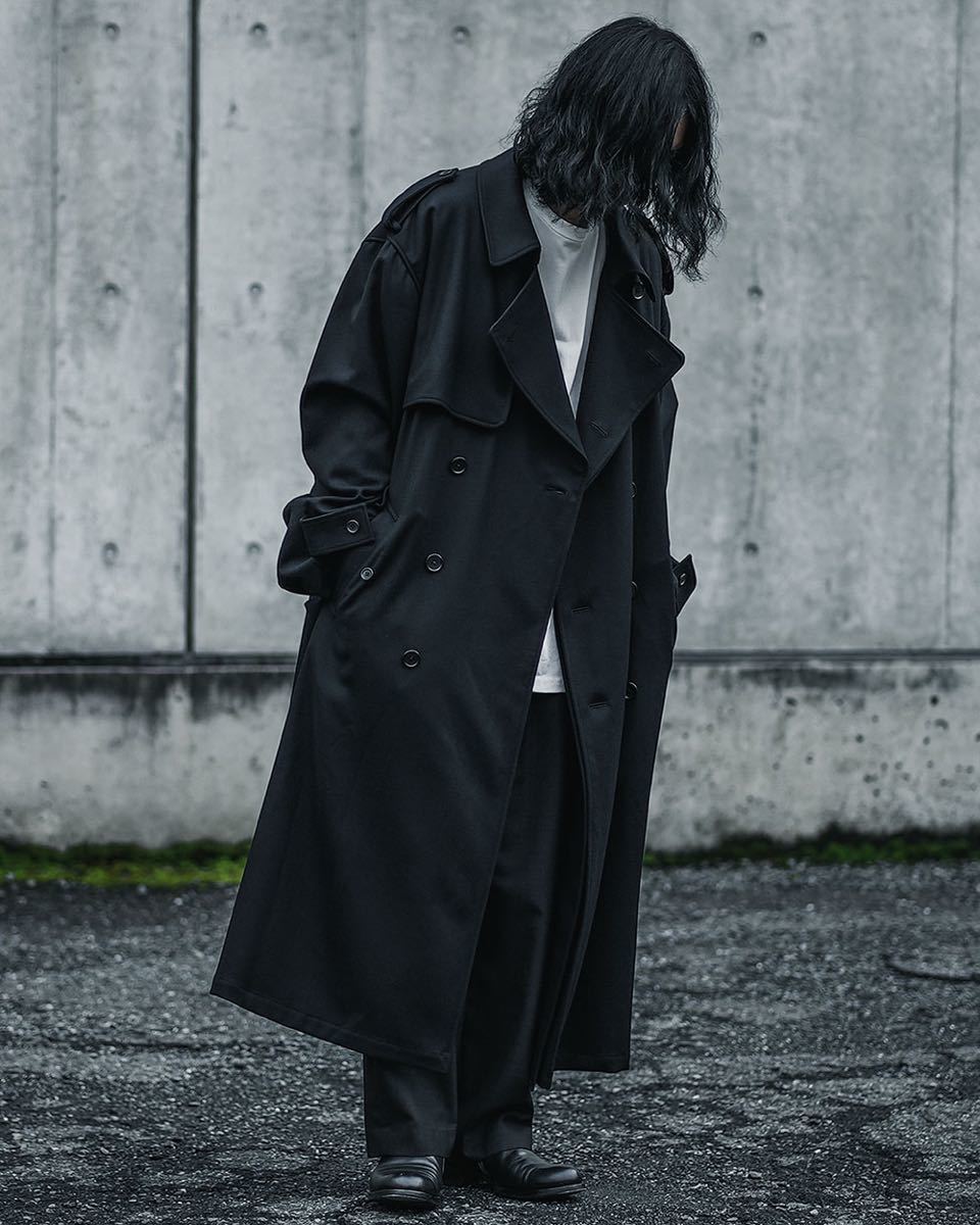 stein / Oversized Overlapped Trench Coat ssstein