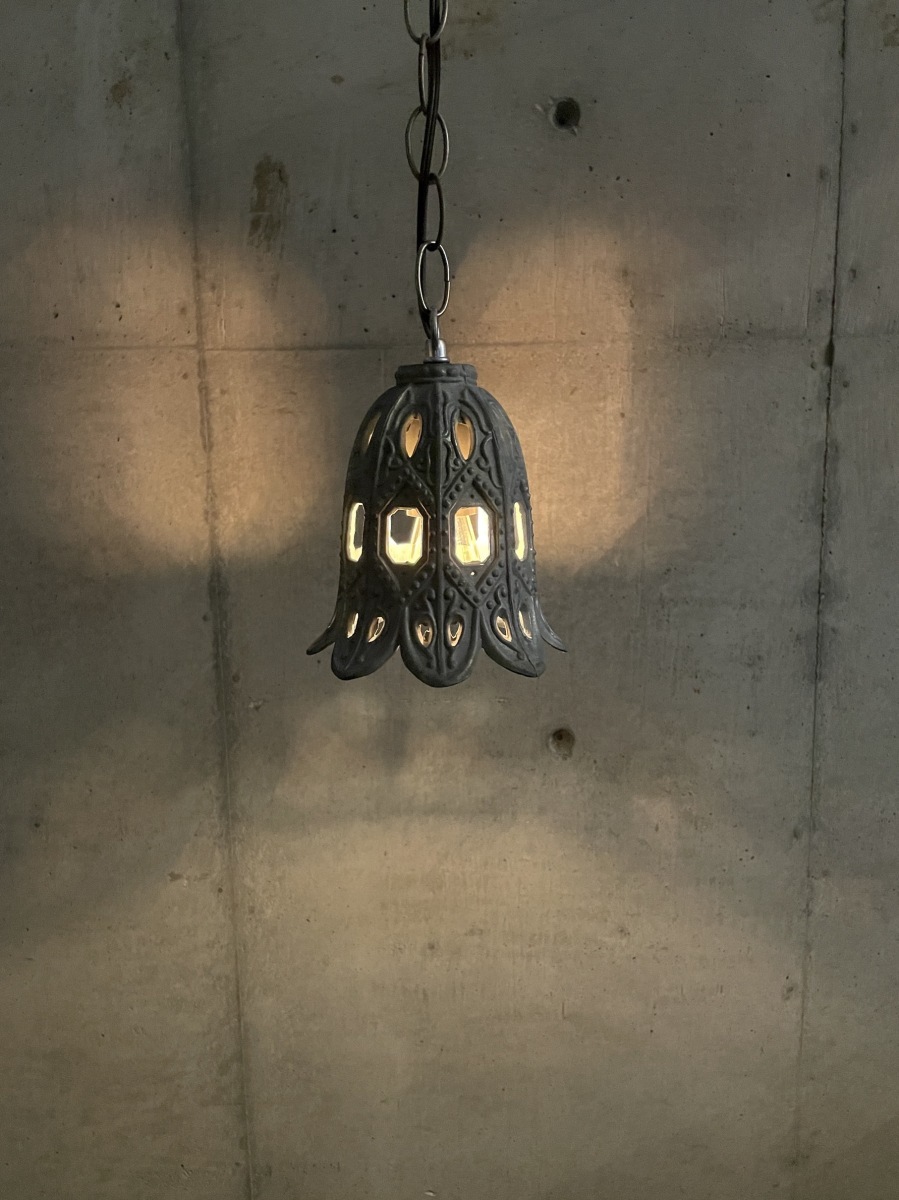 ヴィンテージ メタル シェード ペンダントランプ (4) 吊り下げランプ インテリア アメリカ雑貨 照明 ランプ コレクション