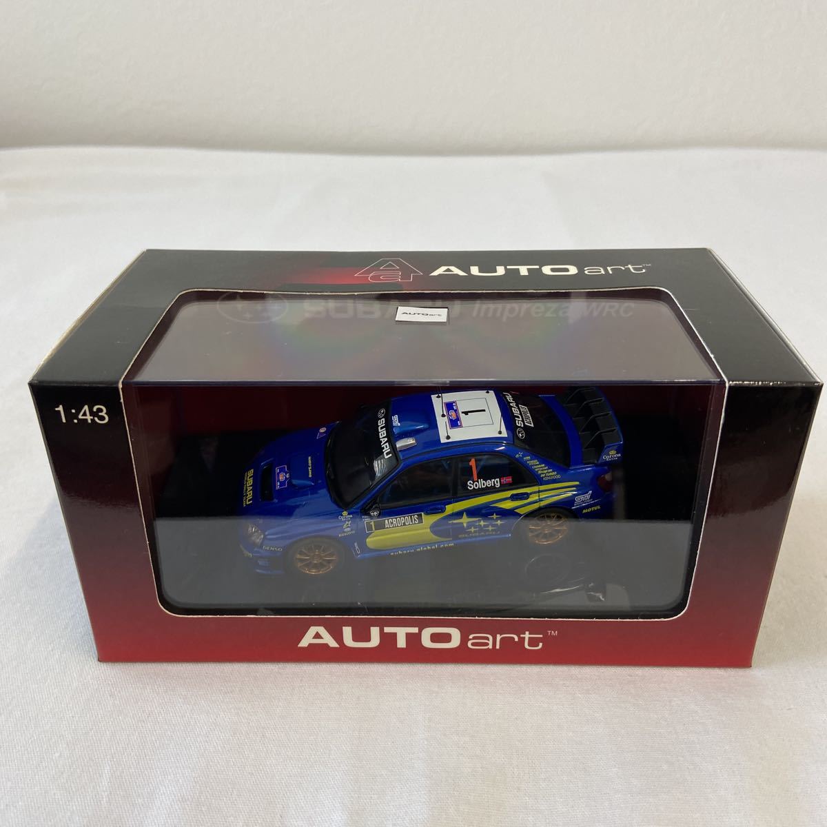 オートアート スバル インプレッサ 1/43 ミニカー 黒 Yahoo!オークション - AUTOart 1/43 SUBARU IMPREZA WRC 2004 #1