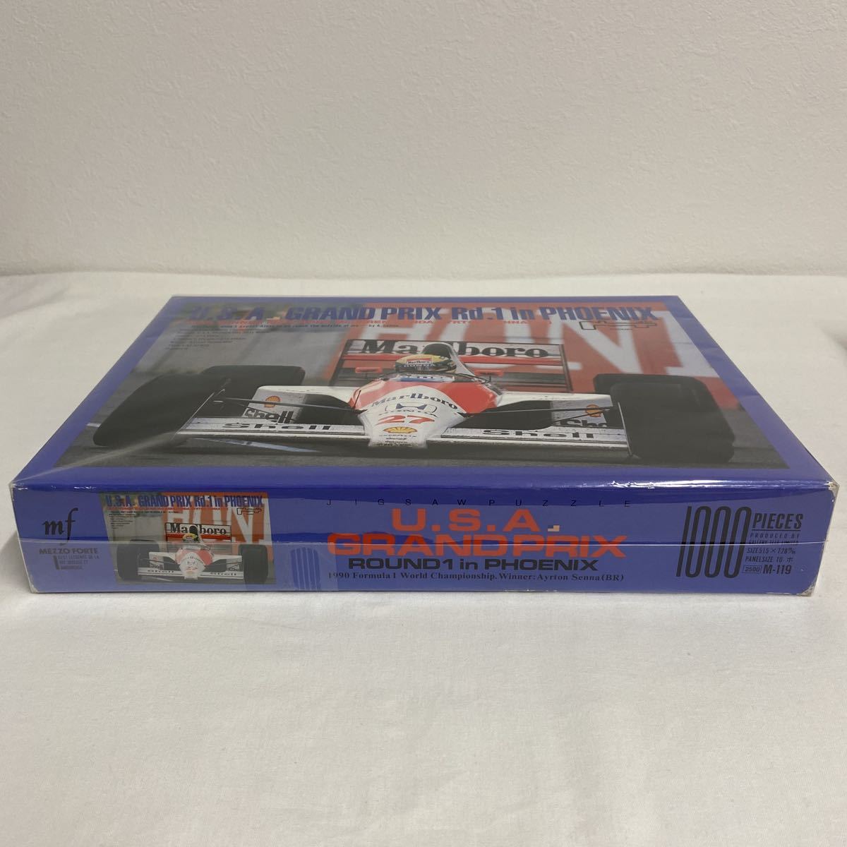  rare that time thing mf i-ll ton * Senna jigsaw puzzle 1000 piece F1 1990 year U.S.A. GP Rd.1 PHOENIX HONDA Marlboro McLaren MP4/5b Marlboro 