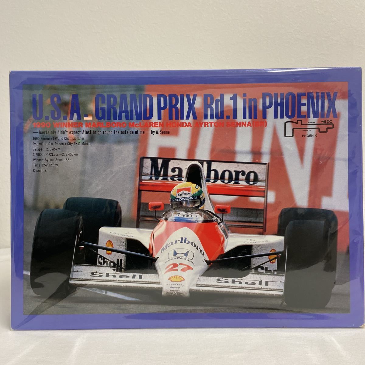  rare that time thing mf i-ll ton * Senna jigsaw puzzle 1000 piece F1 1990 year U.S.A. GP Rd.1 PHOENIX HONDA Marlboro McLaren MP4/5b Marlboro 