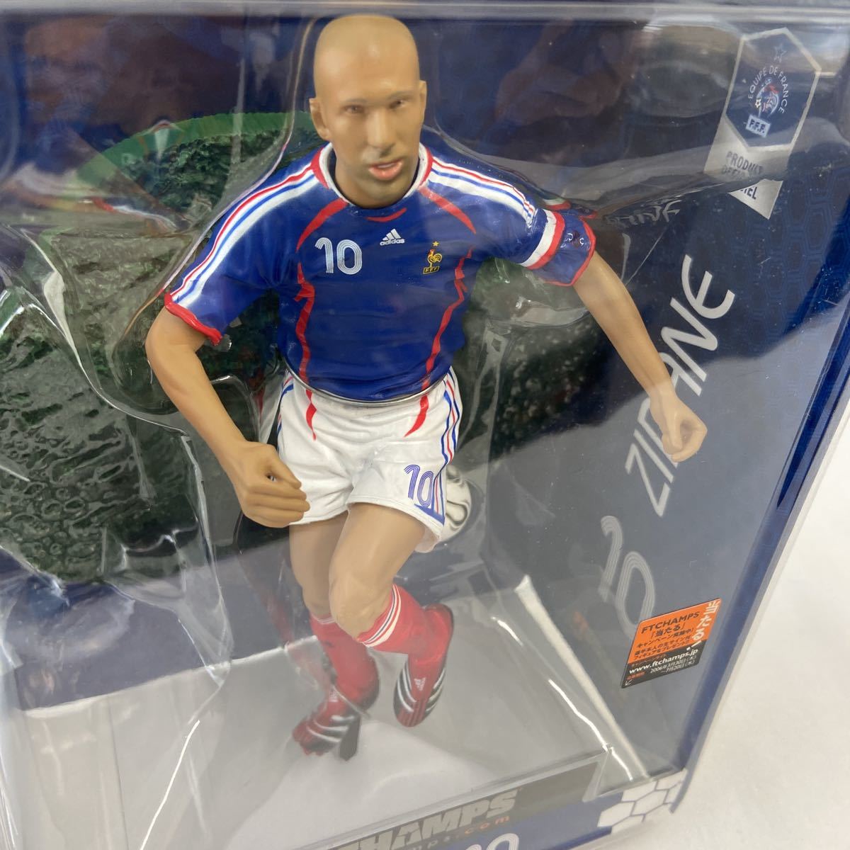  unopened FT CHAMPS 6 -inch ji Dan #10 premium figure soccer player doll France representative adidas ZIDANEjineti-n ball 