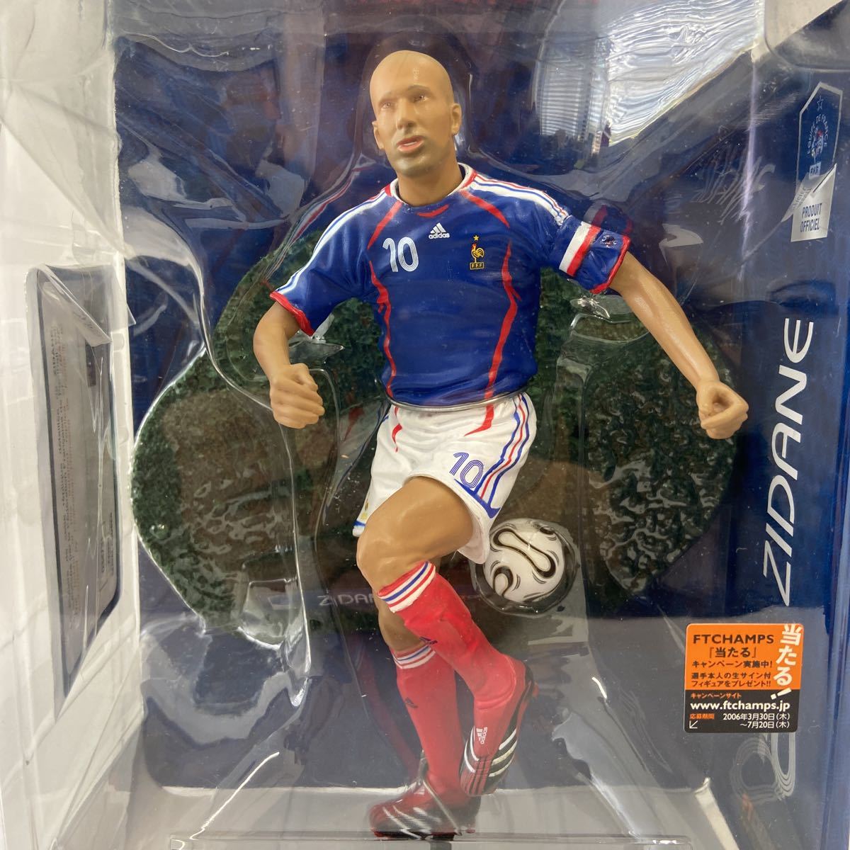  unopened FT CHAMPS 6 -inch ji Dan #10 premium figure soccer player doll France representative adidas ZIDANEjineti-n ball 