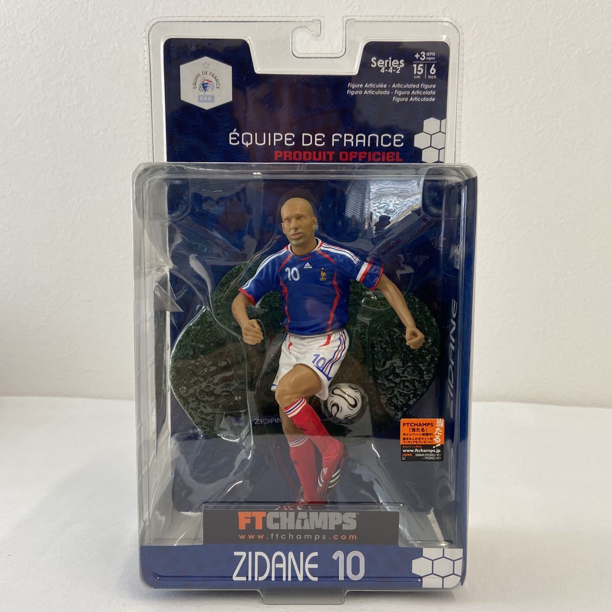  unopened FT CHAMPS 6 -inch ji Dan #10 premium figure soccer player doll France representative adidas ZIDANEjineti-n ball 