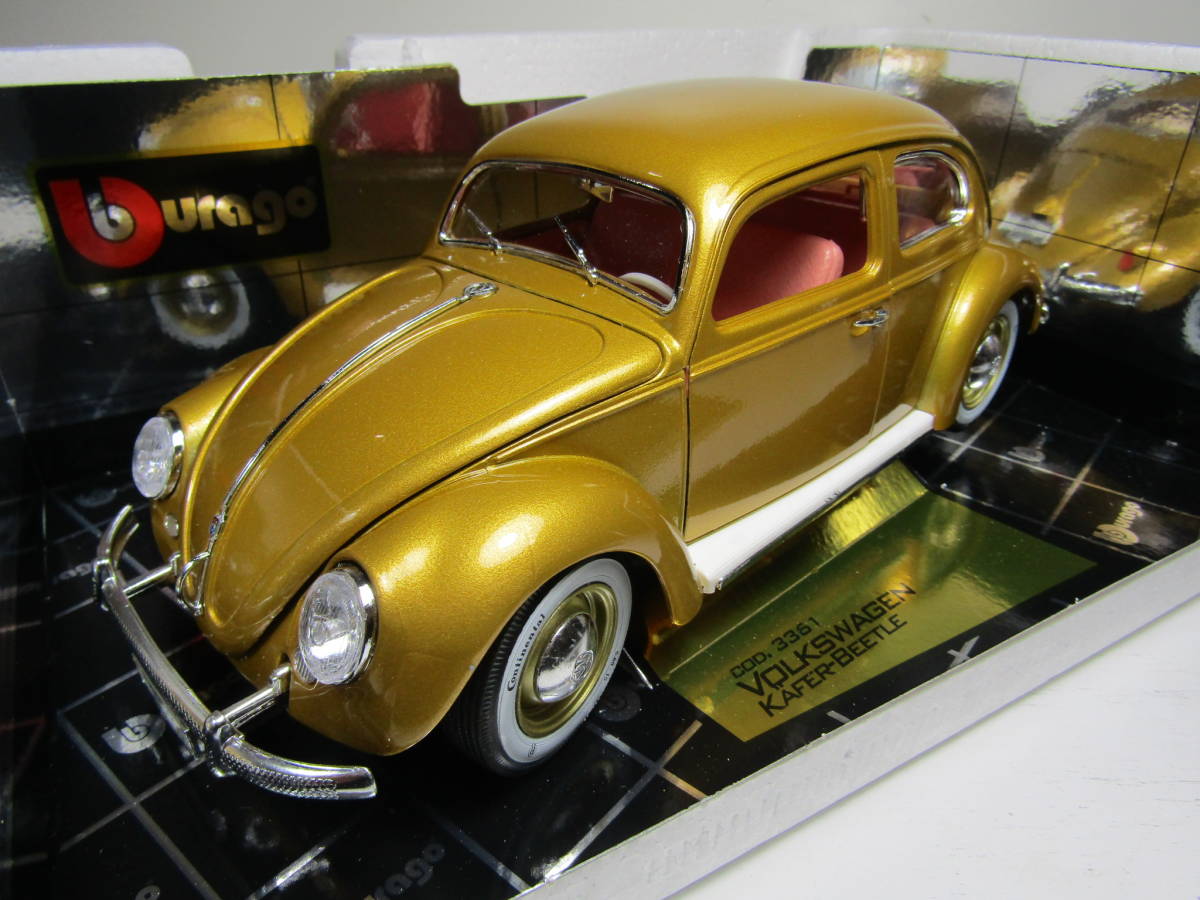 Volkswagen 1/18 フォルクスワーゲン ビートル Type1 BAG VW KAFER Beetle FLAT4 イタリア製 1955 ポルシェ博士 バグ 6V オーバル 良品