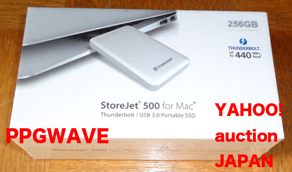 旧iMacを爆速に Transcend Thunderbolt対応 外付けポータブルSSD USB3.0/2.0 Mac 256GB TS256GSJM500_現物です。