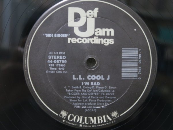 12★L.L. COOL J - I'm Bad / Get Down (Def Jam/US盤) の画像2