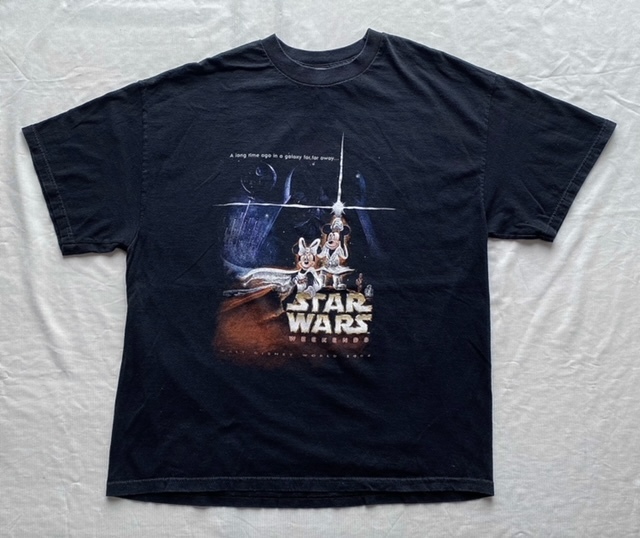 TAR WARS スターウォーズ ウイークエンズ　2004年　Tシャツ　XL　ミッキーマウス　ミニーマウス　EP4　ディズニー ワールド ウイークエンド_画像1