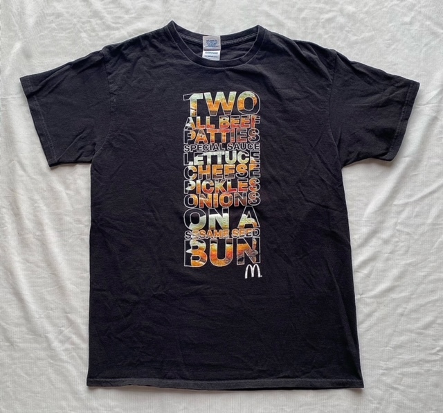 【2022最新作】 McDonald's マクドナルド ビッグマック Tシャツ M ハンバーガー 文字、ロゴ 【2022最新作】 McDonald's マクドナルド ビッグマック Tシャツ M ハンバーガー 文字、ロゴ