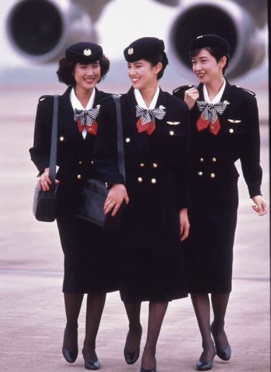 希少完全セット 日本航空 7代目 制服 JAL フライトアテンダント_制帽