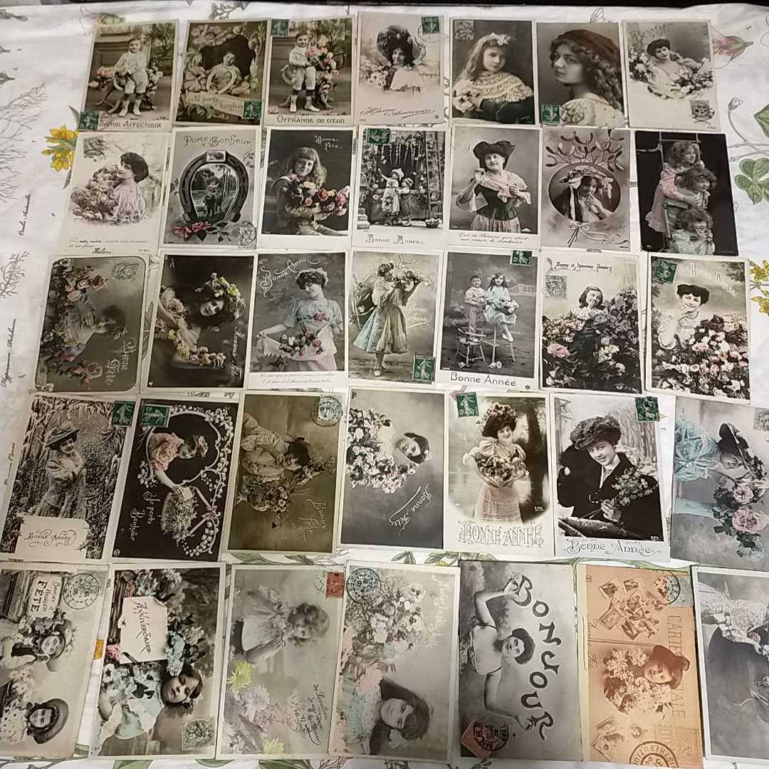 宅配 フランス アンティーク ポストカード 130枚以上 アルバム セット CARTES POSTALES 少女 少年 女性 男性 建物 花 風景 戦前 - その他 宅配 フランス アンティーク ポストカード 130枚以上 アルバム セット CARTES POSTALES 少女 少年 女性 男性 建物 花 風景 戦前 - その他