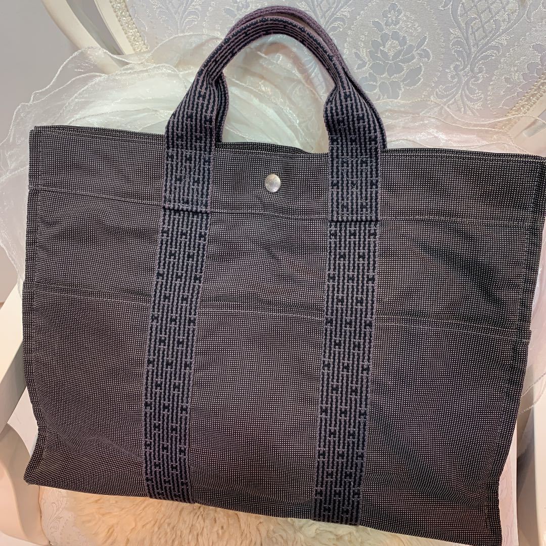 美品】HERMES（エルメス）エールラインポーチMM グレー bckediri