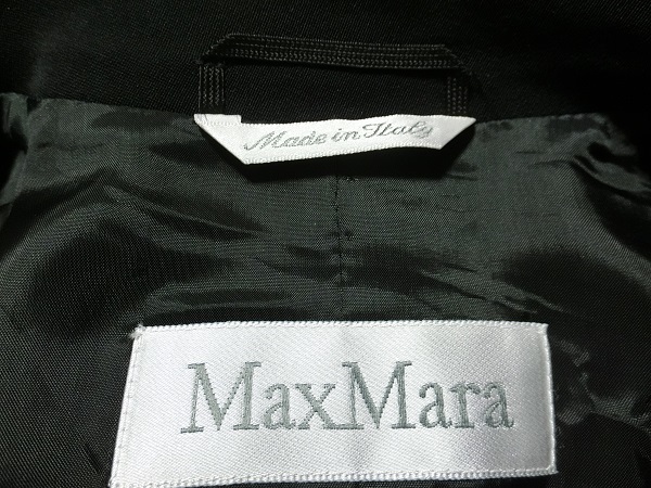 イタリア製　白タグ　Max Mara　マックスマーラ　清楚　ストレッチ　スカート　セットアップスーツ ブラック　３８_画像5