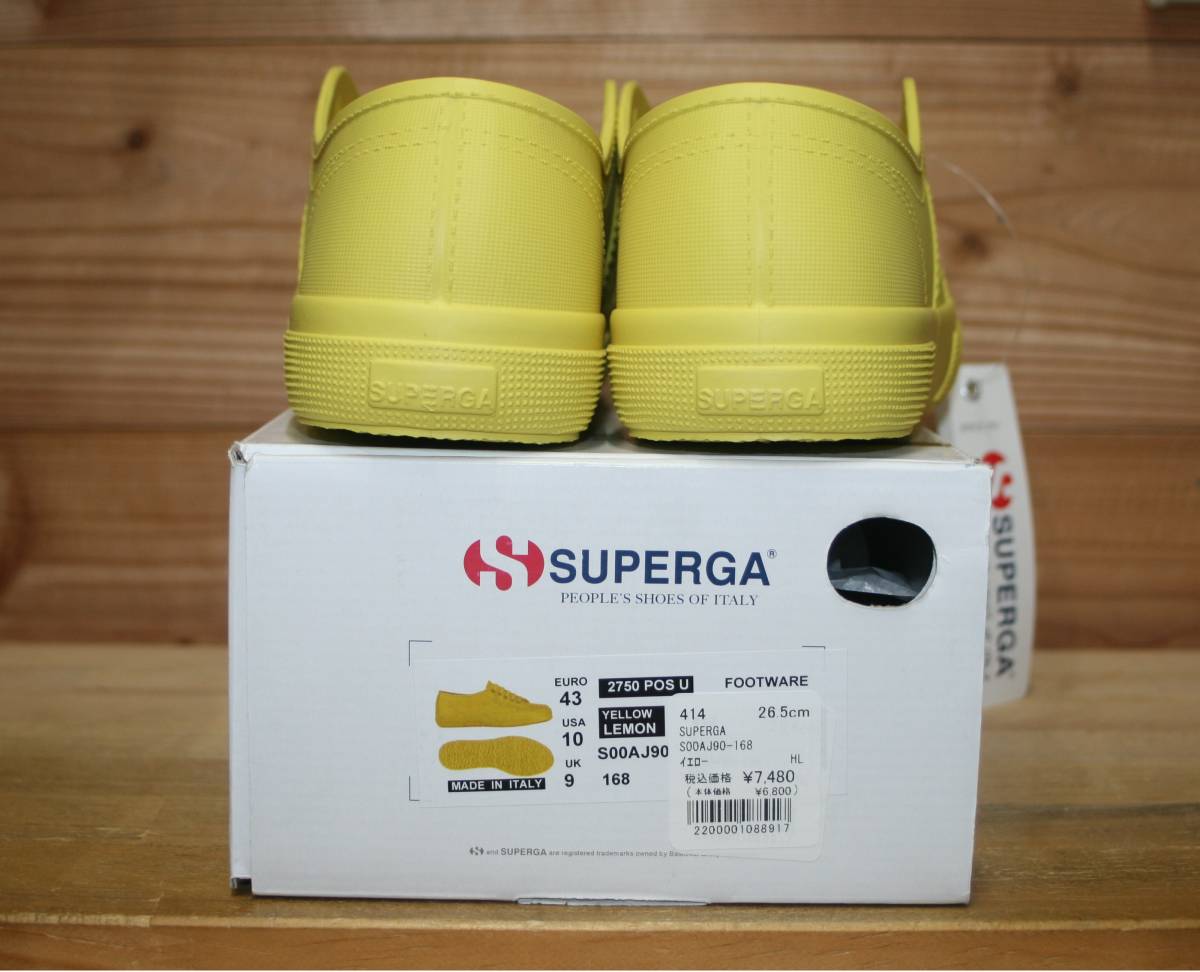 送料無料/新品☆ 定番モデル 防水スニーカー SUPERGA 2750-POS U (スペルガ) 26.5_画像3