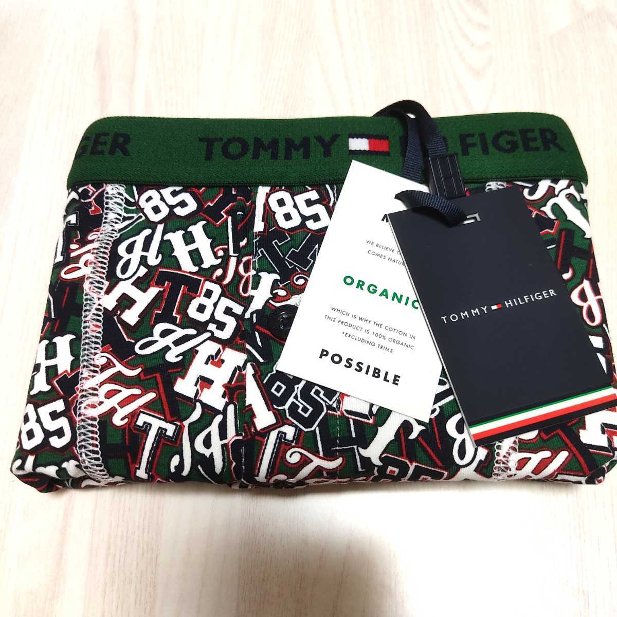 TOMMY HILFIGER トミーヒルフィガー COTTON BUTTON FLY BOXER BRIEF PRINT 前開き ボクサーパンツ メンズ 53302015 グリーン L_画像2