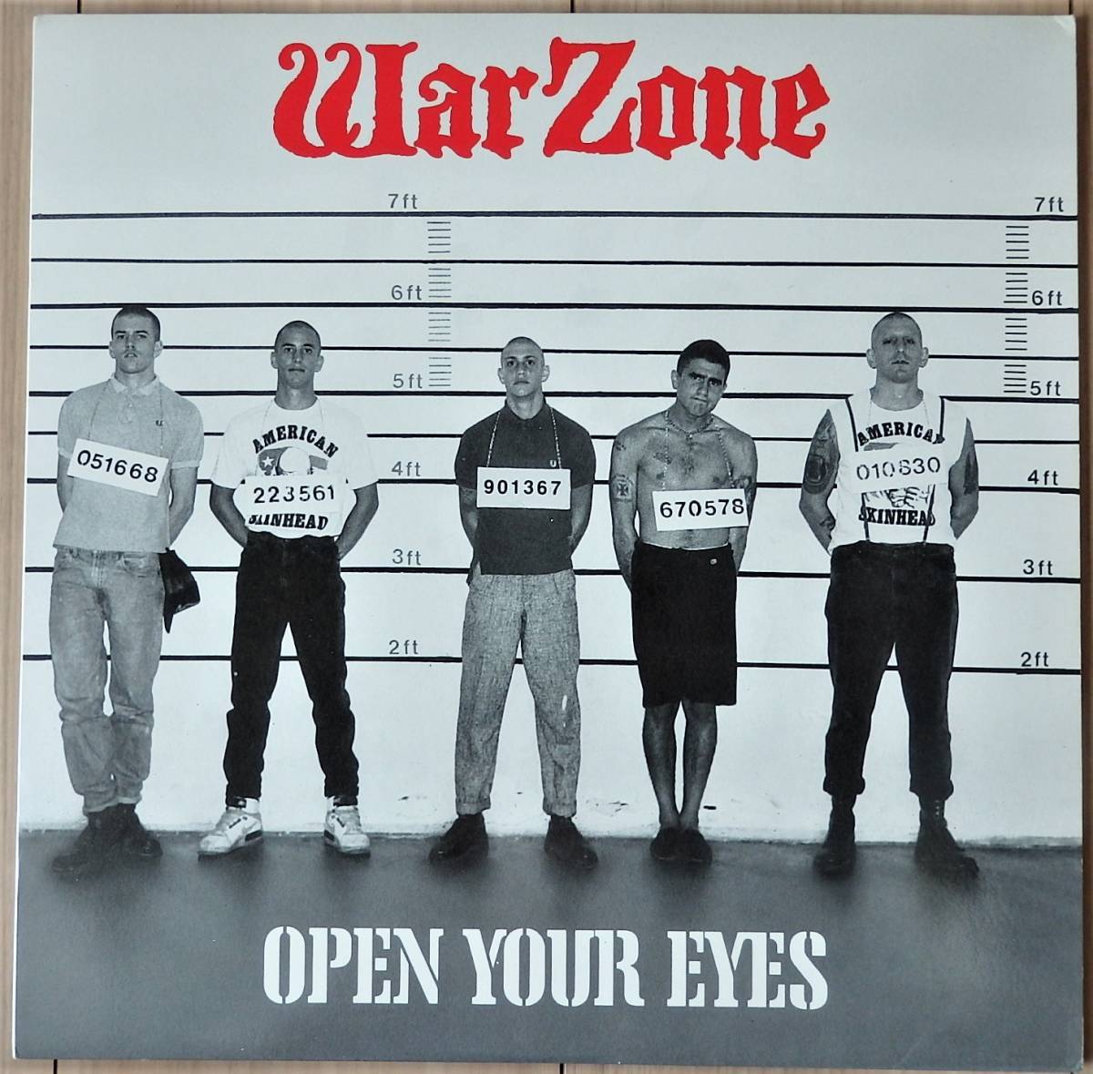 【1988年2nd/BAD BRAINSのDr.Knowプロデュース/USオリジナル/激レア美品即決盤】WARZONE / Open Your Eyes_画像1