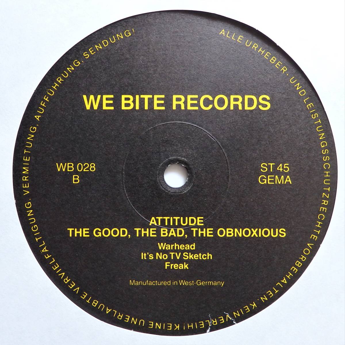 【USクロスオーバー&スラッシュコア/カヴァー曲EP/即決盤】ATTITUDE / The Good, The Bad…The Obnoxiousの画像6