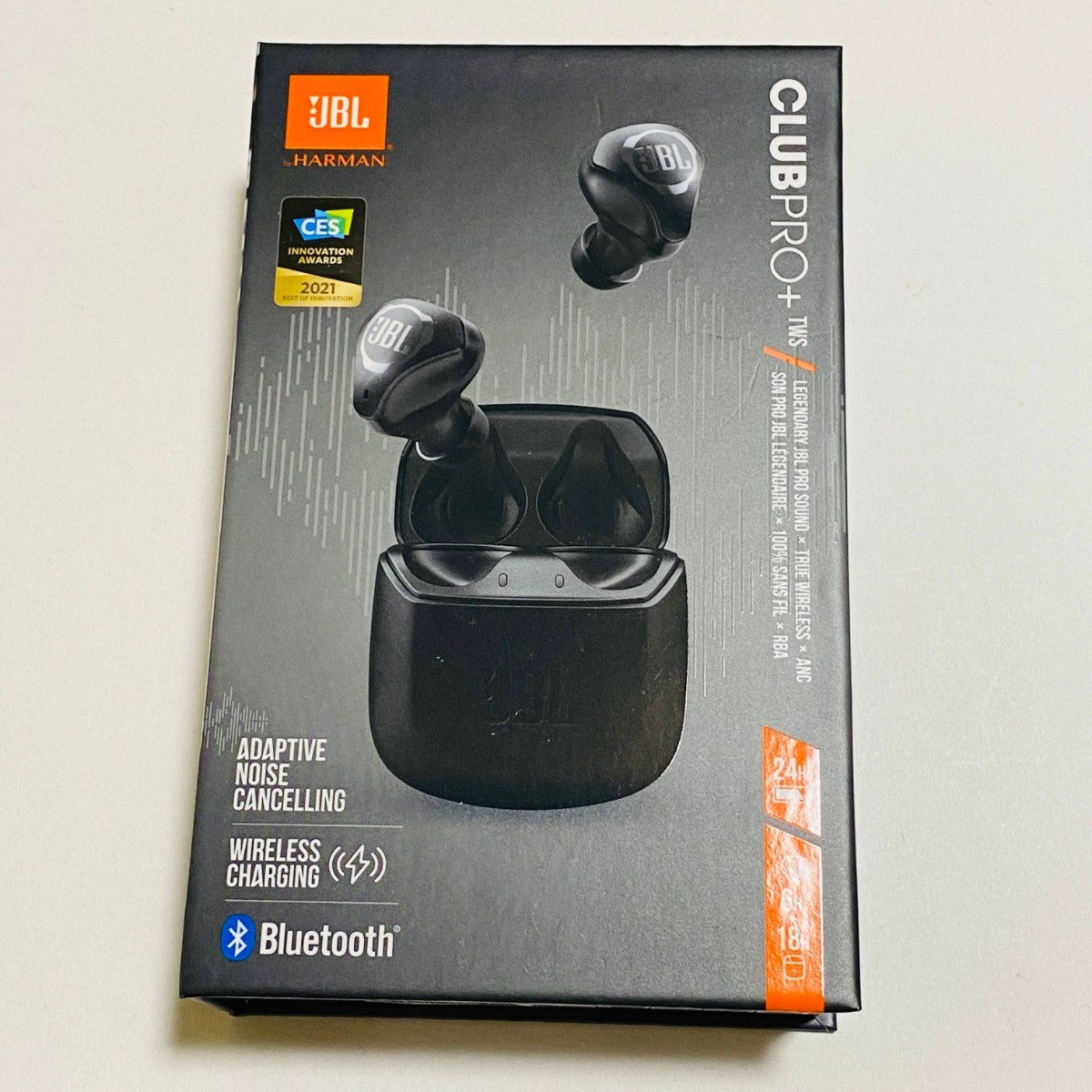 ノイズキャンセリング完全ワイヤレスイヤホン JBL CLUB PRO＋ TWS JBLCLUBPROPTWSBLK 中古 美品