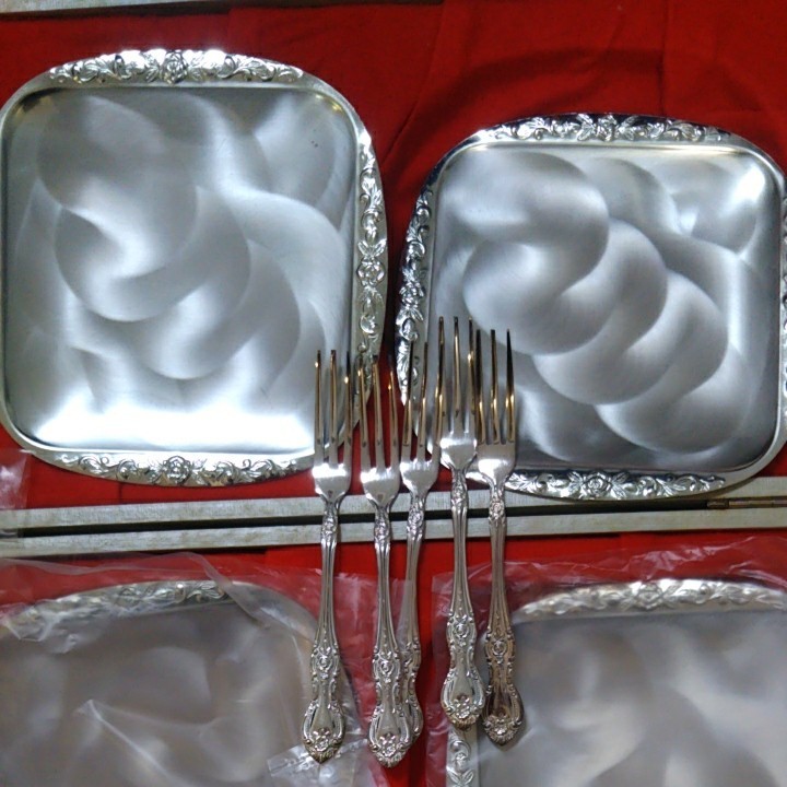 銀食器 フォーク 小皿 5セット 