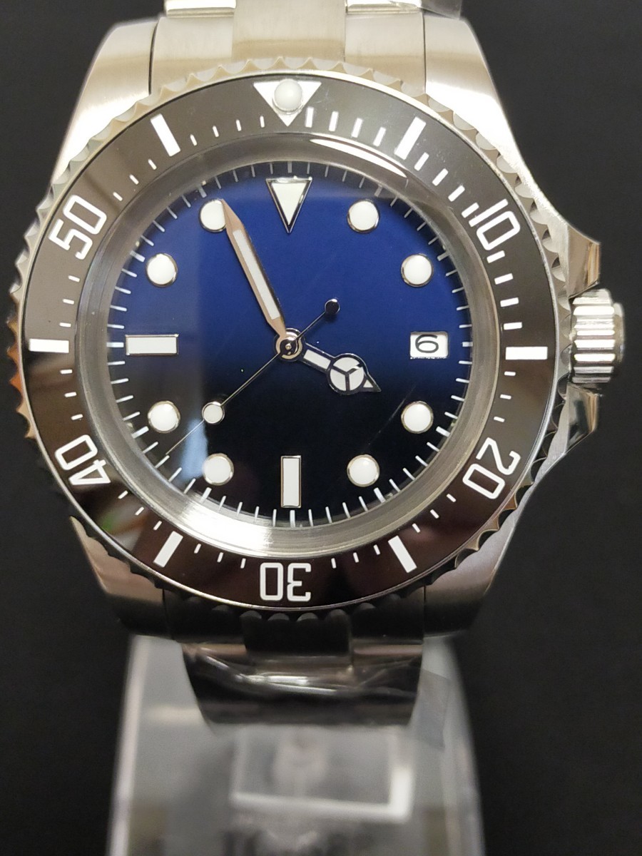 【NH35搭載!!新品】BLIGER ダイバーズ '深海' オマージュ SEIKO製ムーブ 自動巻 ブルーブラックグラデーション①