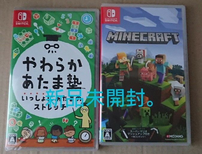 Nintendo Switch  やわらかあたま塾 いっしょにあたまのストレッチ minecraft  新品未開封