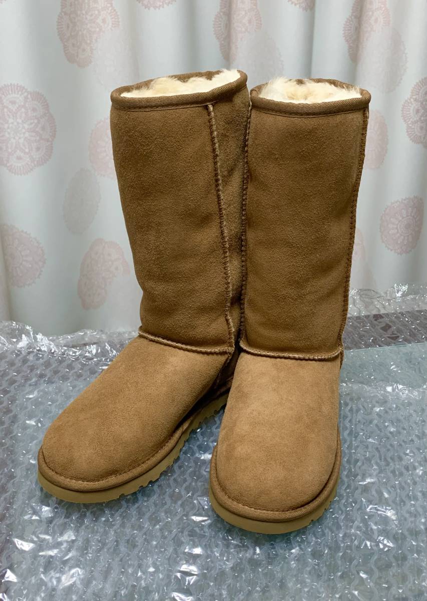 22cm UGG US5 CLASSIC TALL chestnut 正規品 本物 ムートンブーツ クラシック トール チェスナット レディース 未使用