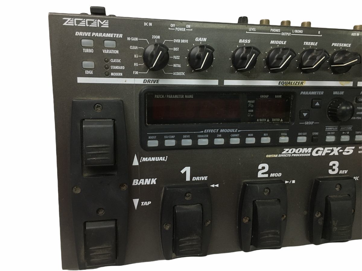 ZOOM ズーム GFX-5 Guitar Effects マルチエフェクター ブラック